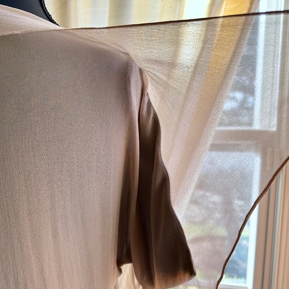 3.1 Phillip Lim Black & Sheer Nude Drape Back Tunic NWT - Picture 7 of 9